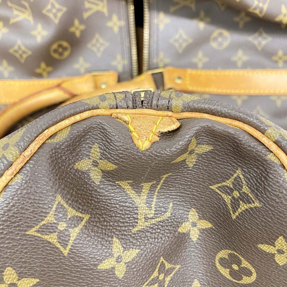 LOUIS VUITTON Brown Monogram Keepall 60 Boston Bag - Picture 6 of 13